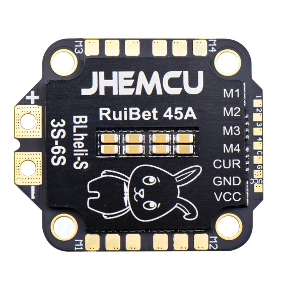 Hot Sales JHEMCU RuiBet 45A/55A ESC BLHELI_S Dshot600 4in1 Brushless ESC 3-6S 30.5X30.5 M4 for RC Flight Controller Drone